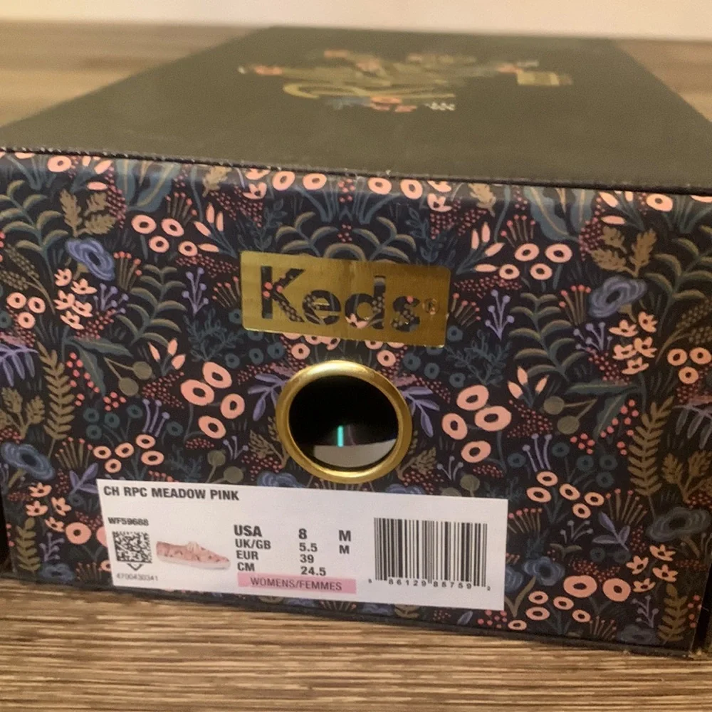 Keds 8 Medium Rifle Paper Company sneakers with minimal wear, great condition - Picture 6 of 7